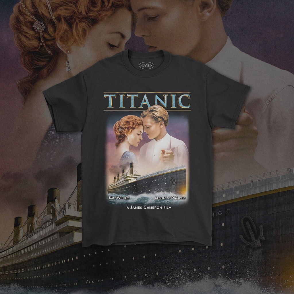 【COD】 Kaos Film Titanic #01 Vintage Movie T-shirt T-shirt