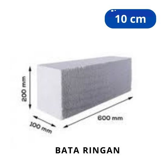 AR HEBEL / BATA RINGAN 10 CM (PER METER KUBIK)