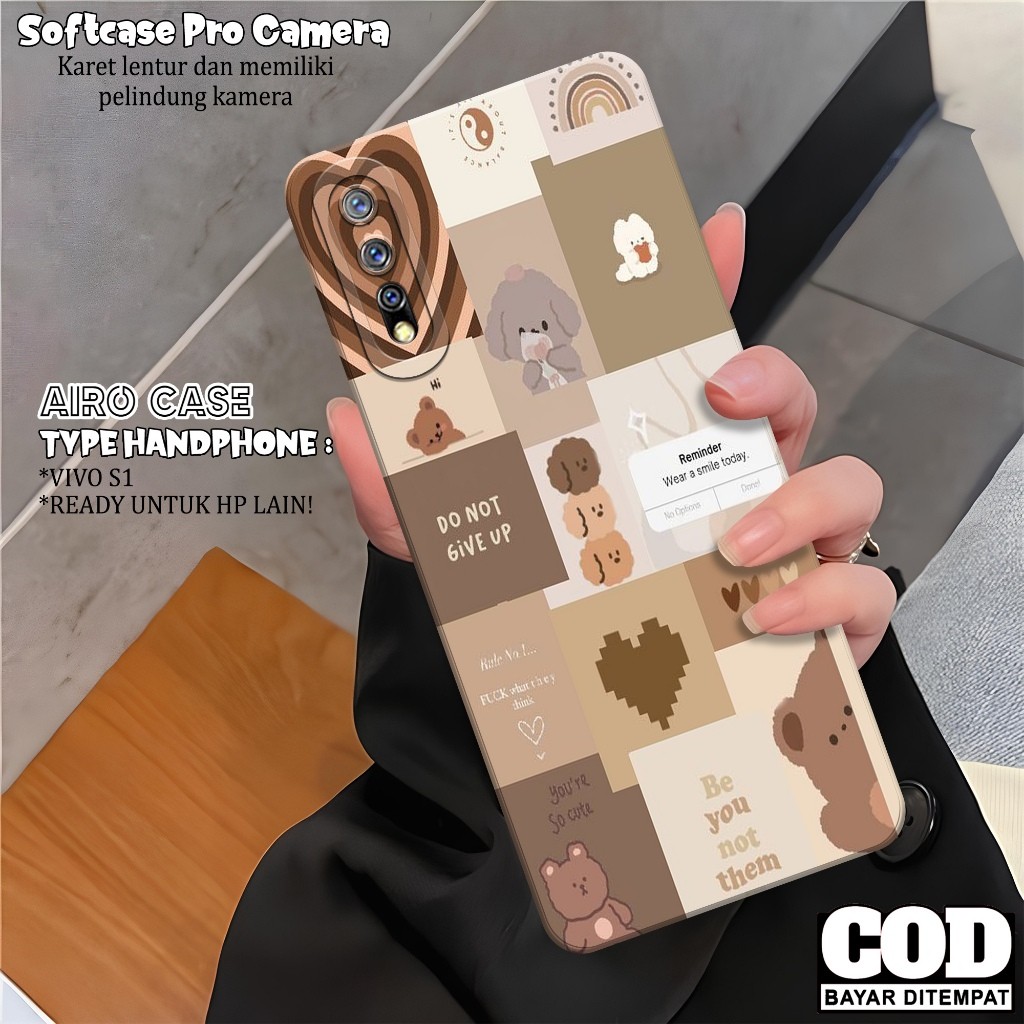 Case VIVO S1 Terbaru - Softcase VIVO S1 - Fashion Case AESTHETIC - Casing VIVO S1 - Softcase Pro Cam