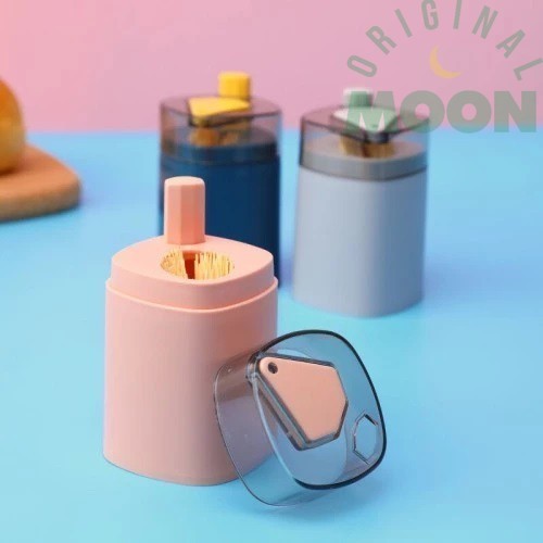 tempat tusuk gigi otomatis kotak tusuk gigi tekan otomatis wadah tusuk gigi