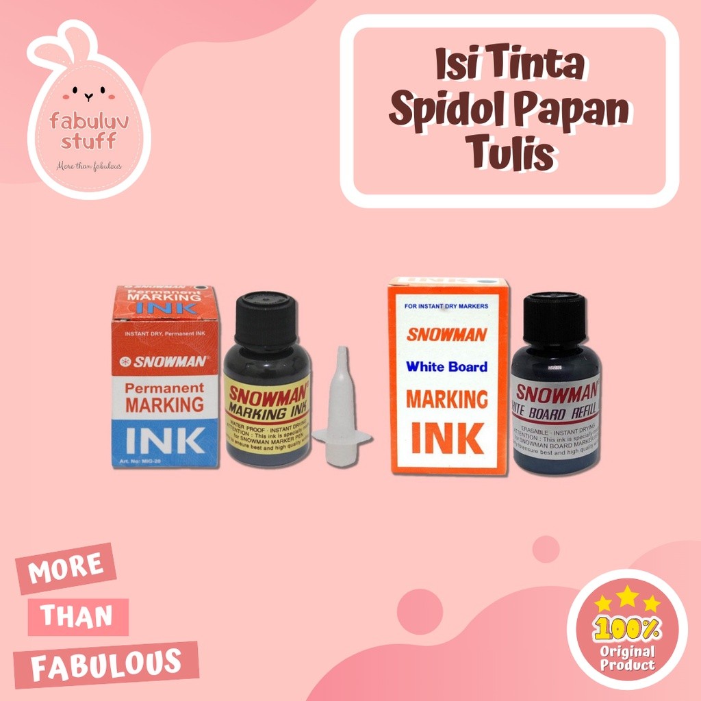 

ATK ~ Isi Refil Tinta Spidol Hitam Snowman