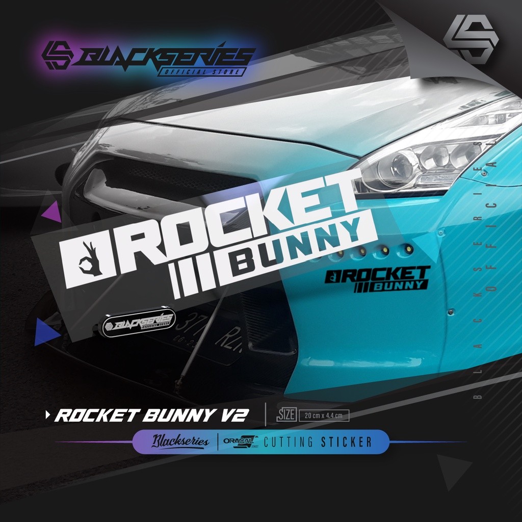 Cutting Sticker Rocket Bunny | Stiker Rocket Bunny