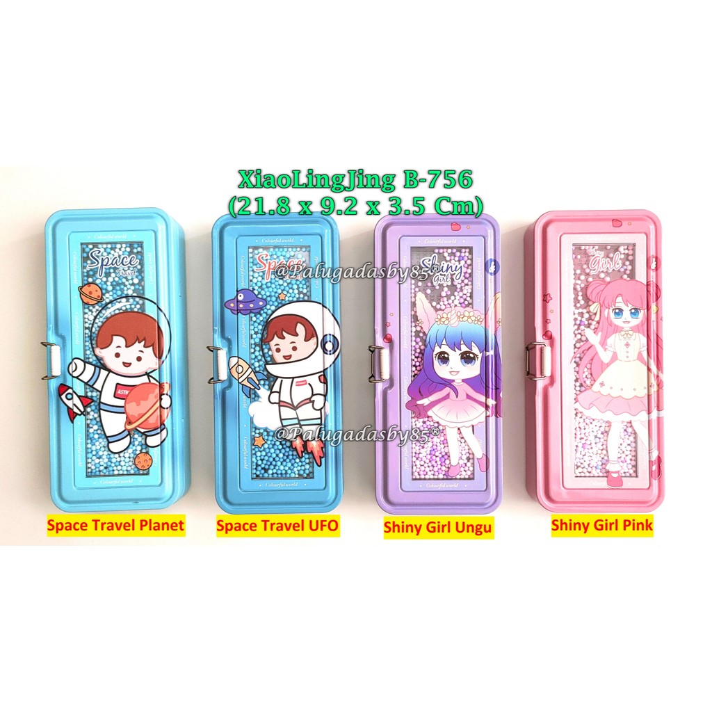 

(1 Biji) Kotak Pensil Kaleng Foam XIAOLINGJING / Kotak Pensil Kaleng XiaoLingJing B-756 Foam