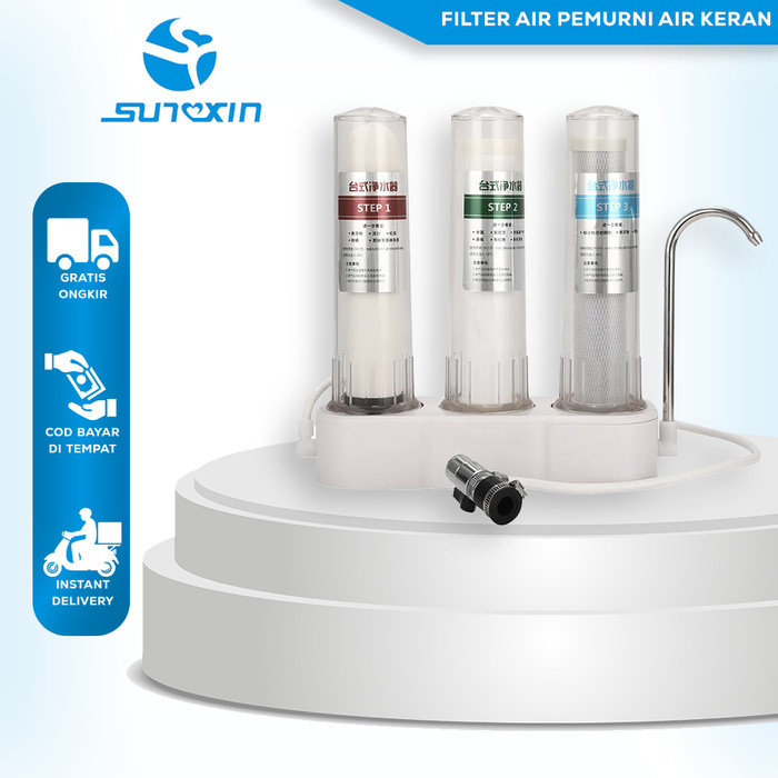 Filter Air Pemurni Air Keran Saringan Air PDAM Tanah / Air Minum Sehat - 1 Tabung