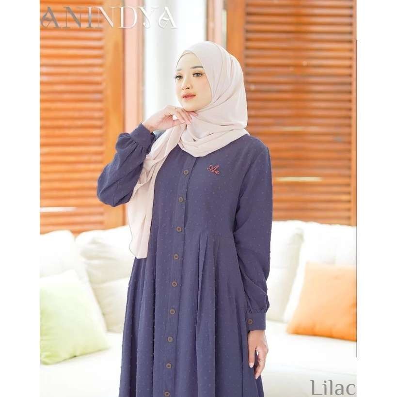 ANINDYA DRESS LILAC GAMIS ADEN DEWASA