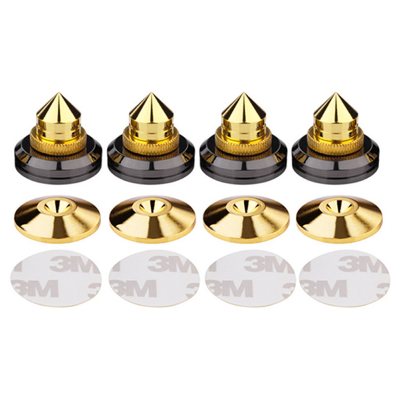 Speaker Spike Base M28*26 Zinc Alloy Foot Nail Aluminum Tripod Subwoofer Amplifier Speaker Pad For A