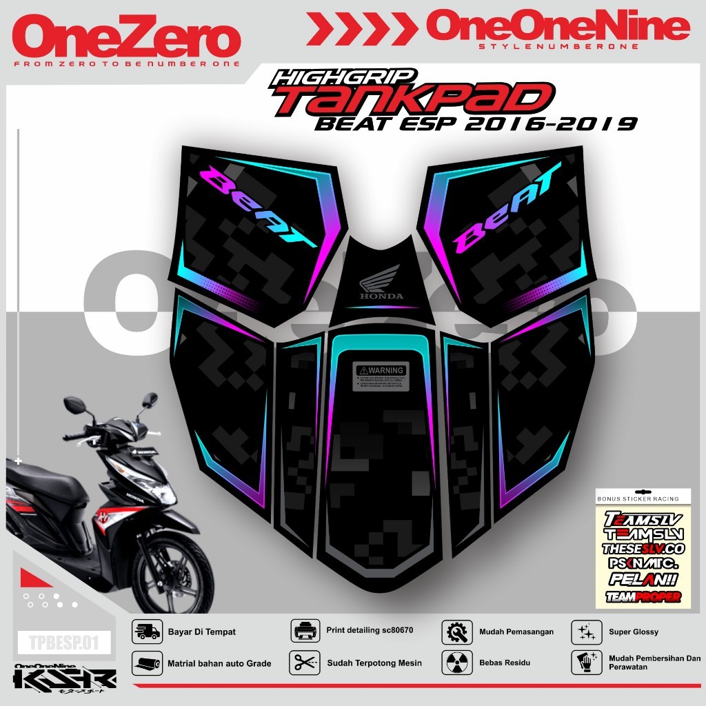 STIKER DASHBOARD BEAT ESP 2016-2019 PELINDUNG DASHBOARD TANKPAD BEAT ESP.DECKPAD (BODY PROTEKTOR DEC