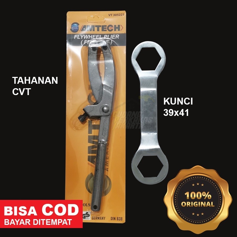 Paket Set PROMO TERMURAH Kunci CVT / Treker CVT / 39x41 / 39 x 41 / Flywheel / Kunci Service CVT / T