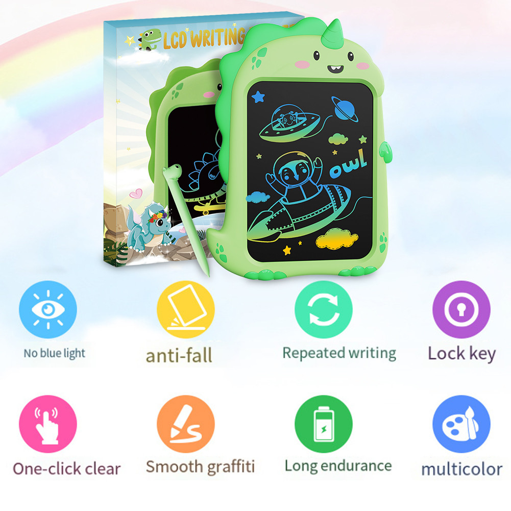 

8.5 Inch LCD Writing Tablet Doodle Draw Board Drawing Board Kids Erasable Graffiti Sketchpad Screen Drawing Unicorn/Dinosaur