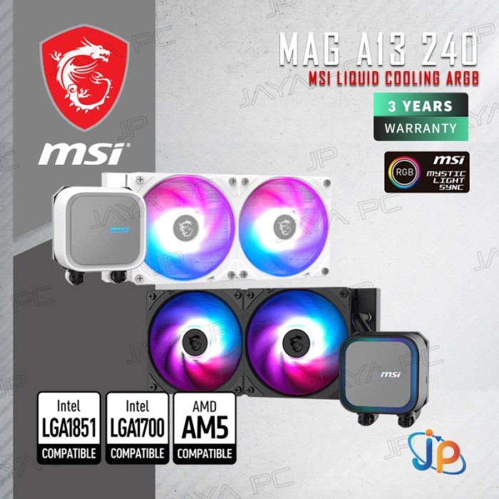 MSI MAG CORELIQUID A13 240 ARGB - CPU Cooler Liquid Fan 240mm