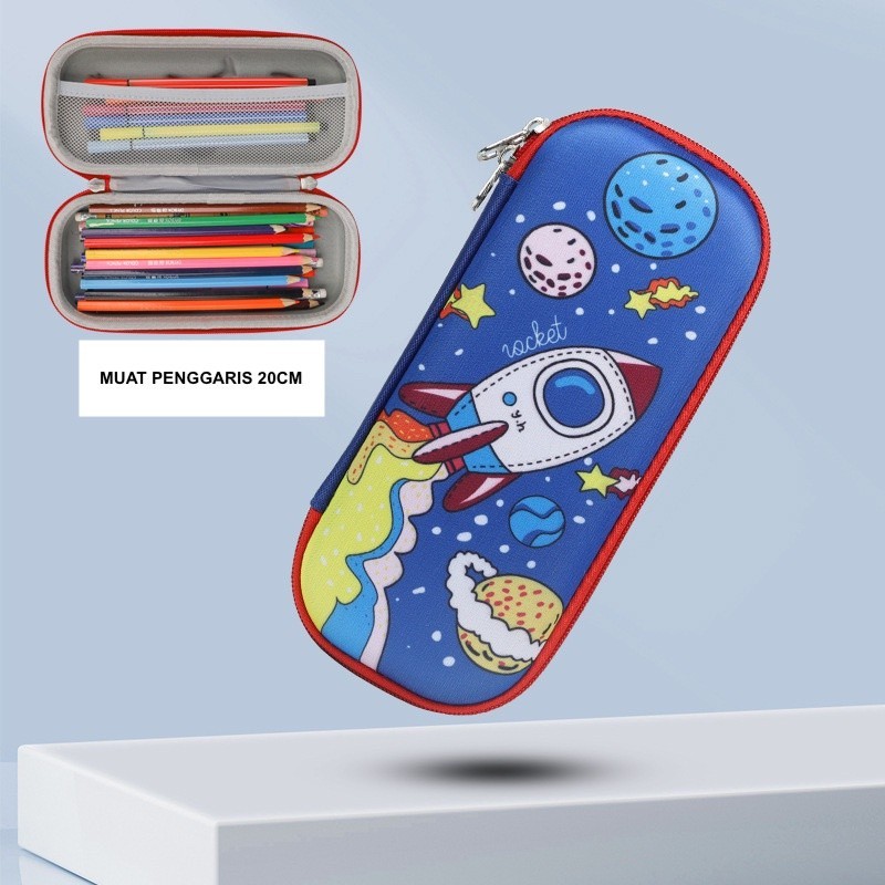 

IMPOR KOTAK PENSIL SEKOLAH ANAK MOTIF ASTRONOT ROKET BAHAN EVA TEBAL
