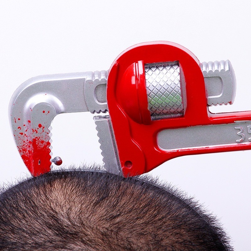 PRANK BANDO PRANK HALLOWEEN COSPLAY PESTA HALOWEN PARTY KEPALA TERLUKA