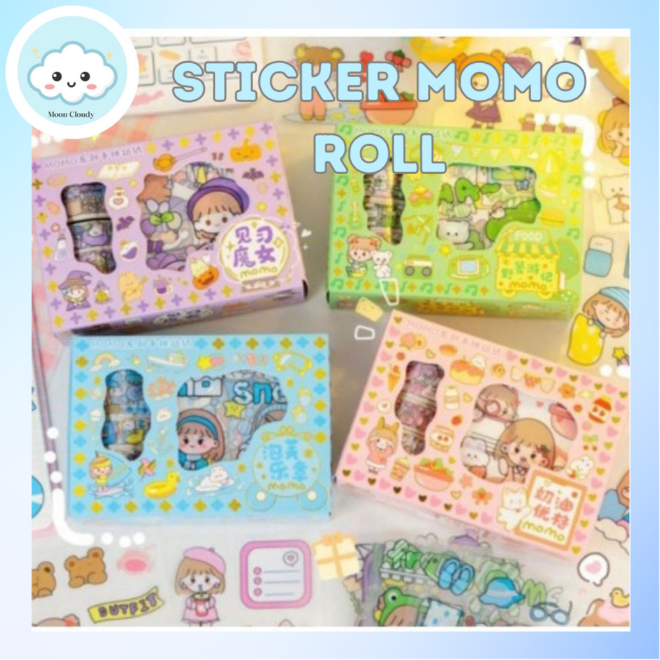 

Stiker Roll Set 2D Stiker Buku Stiker Botol Roll SET ( 1 Box 4 Roll 4 Lembar ) Murah Imut