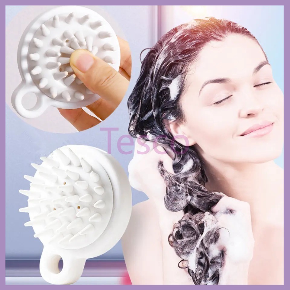Tesco Sisir Sampo Silikon/Alat Pijat Kepala Alat Pijat Sisir Mandi