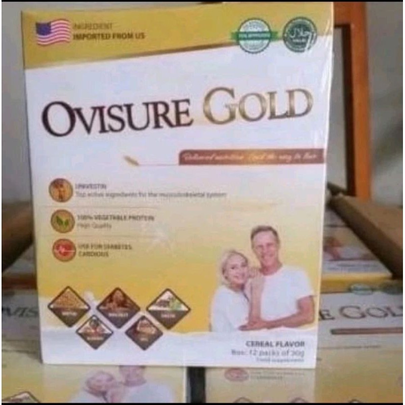 

Harga Per 1 Box ) OVISURE GOLD SUSU USA ORIGINAL/asli susu untuk tulang dan sendi