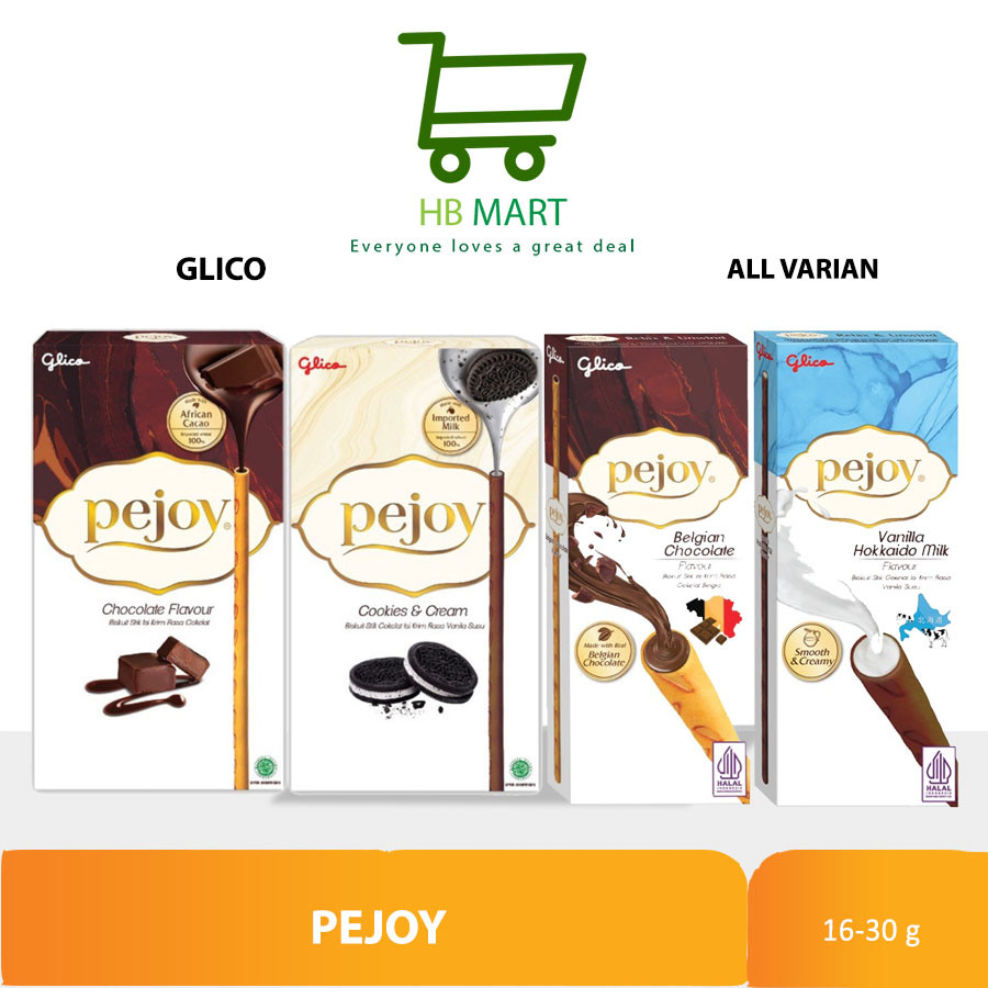 

GLICO PEJOY CHOCO COOKIES BELGIAN VANILLA 16g 30G