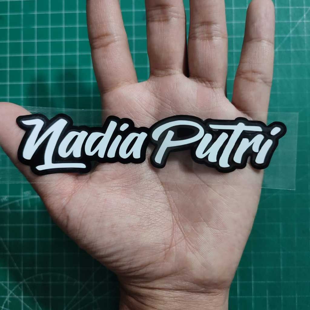 

STIKER NAMA STIKER CUSTOM NAMA CUTTING STICKER REKUES NAMA