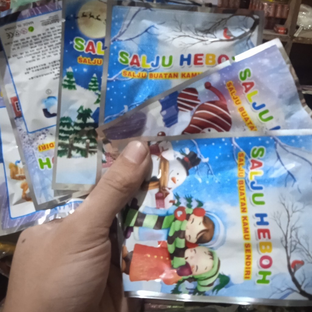 MAINAN SALJU HEBOH / SALJU RENDAM / SALJU SALJUAN / DEKORASI NATAL