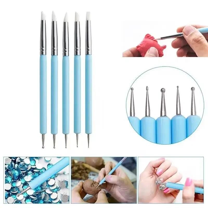 

Double-Headed Silicone Soft Clay Tool For Handmade Pottery Oil-Based Rubber Pen For Clay Modelling And Tracing Tools From China