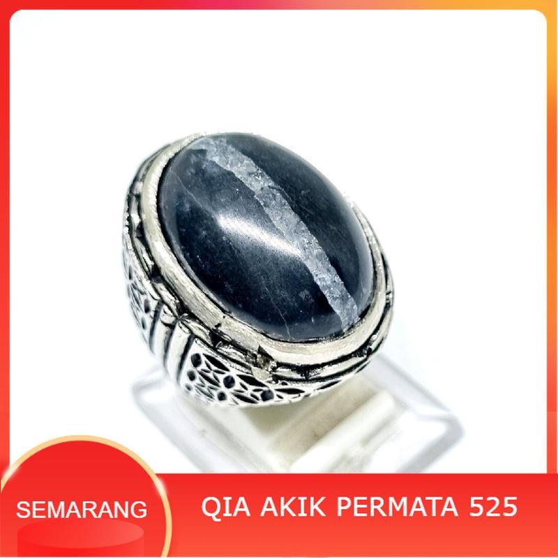 cincin jasper kendit / batu akik motif kendit