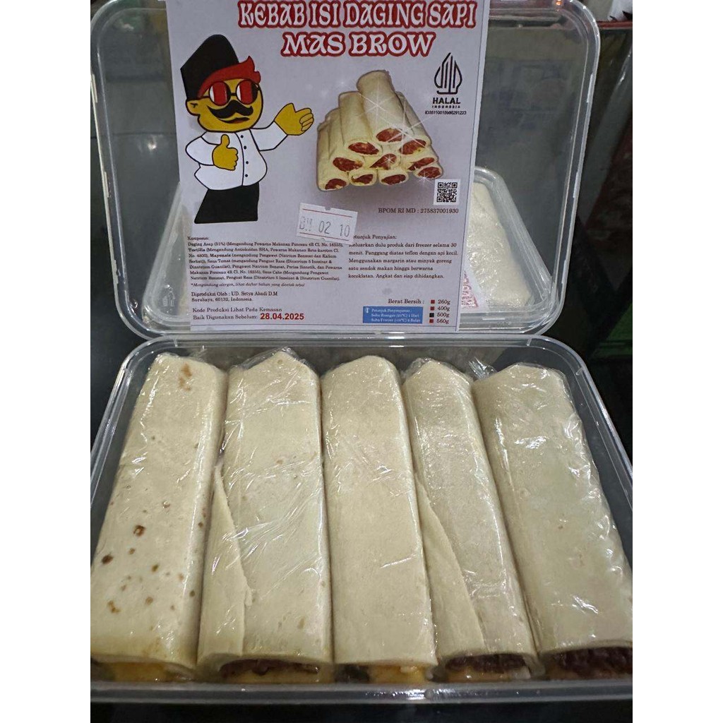 

Kebab mini Frozen mas brow full daging (isi 10pc)