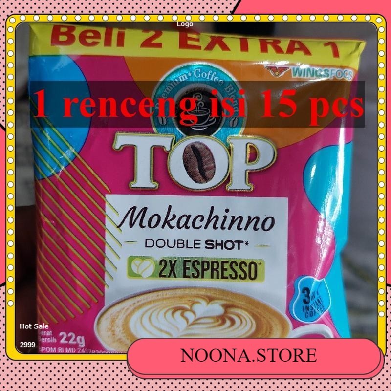 

1 Renteng Top Kopi Mokachinno, Isi 15 Piece - Nikmat dan Lezat - Coffee, Robusta
