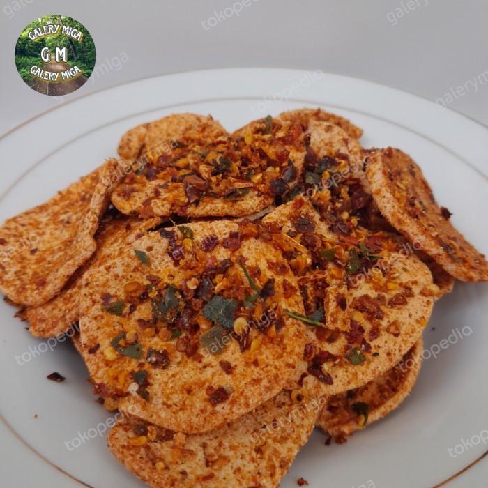 

basreng bulat cikruh basreng koin cikruh pedas daun jeruk 500 gram AR