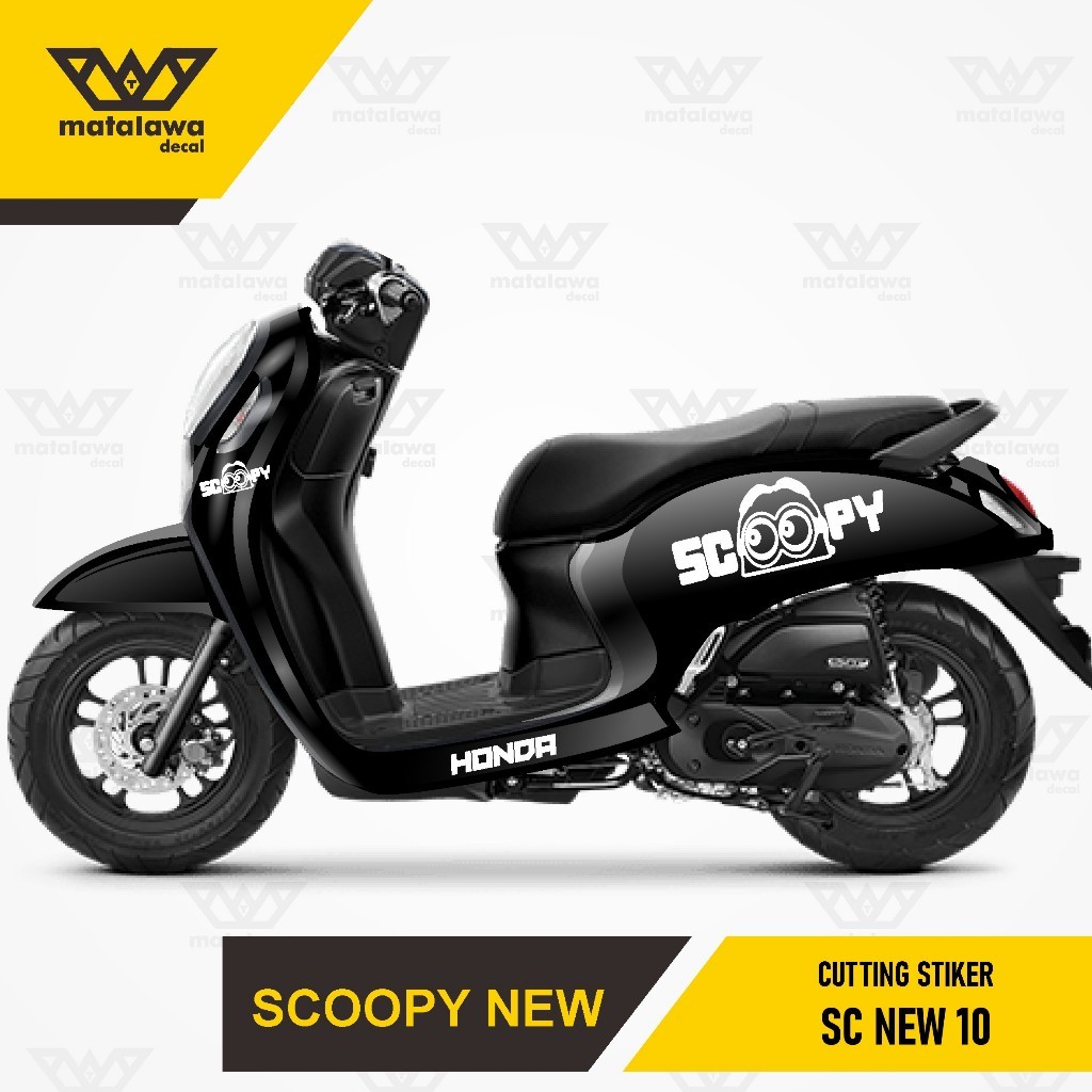 Sticker Cutting All Bodi Scoopy Stiker Timbul Full Set 2017 2018 2019 2020 2021 2022 2023 NEW 10