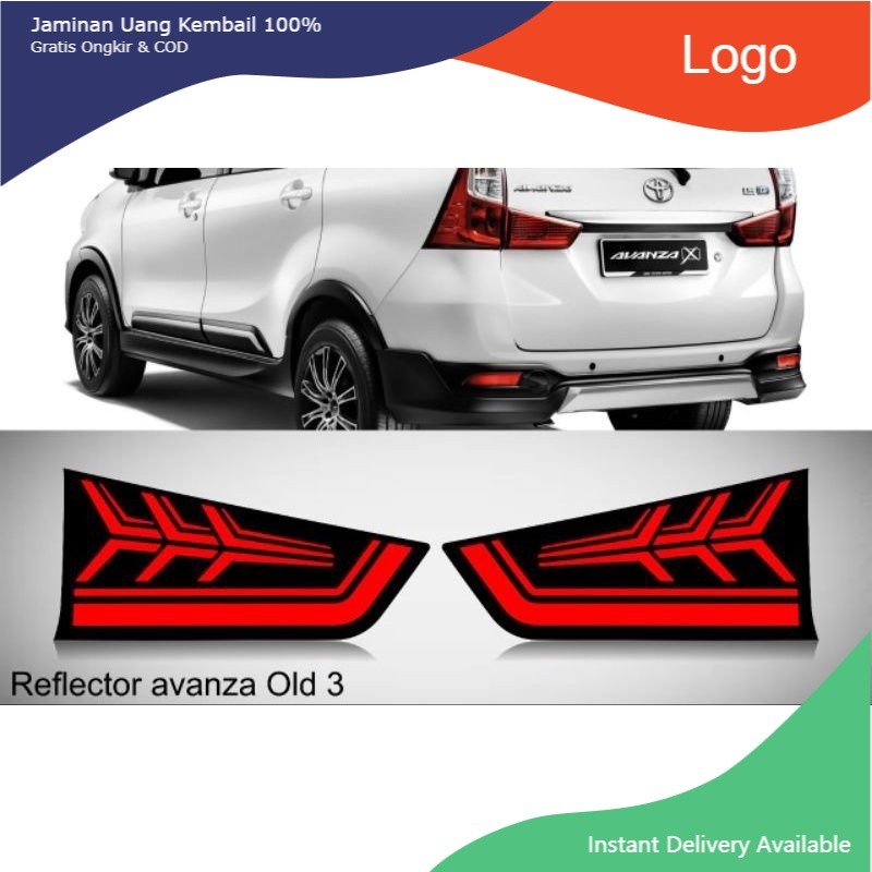 Lampu reflektor bagasi tipe B Grand avanza/great xenia 2015-2018. Tasya_Variasi_Mobil