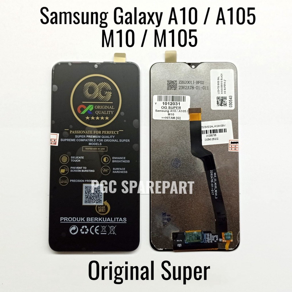 Original SUPER OG - LCD Touchscreen Fullset Samsung Galaxy A10 / A105 / A105F / A105M / A105FN / M10