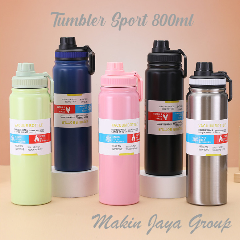 MJG GROSIR Botol Minum Termos Stainless Steel TUMBLER SPORT JUMBO 800ML - MJG8055IMPORTIR TUMBLER