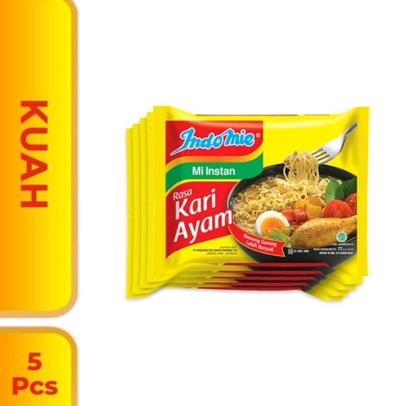 

Indomie Kuah Kari Ayam 5 Pcs