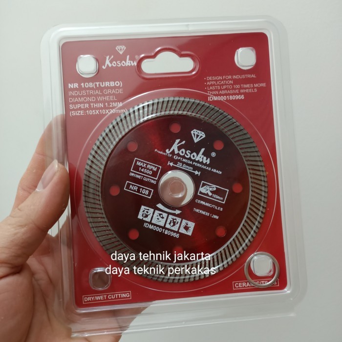kosoku red turbo NR 108 / pisau gurinda keramik kosoku merah / diamond wheel potong granite kosoku t