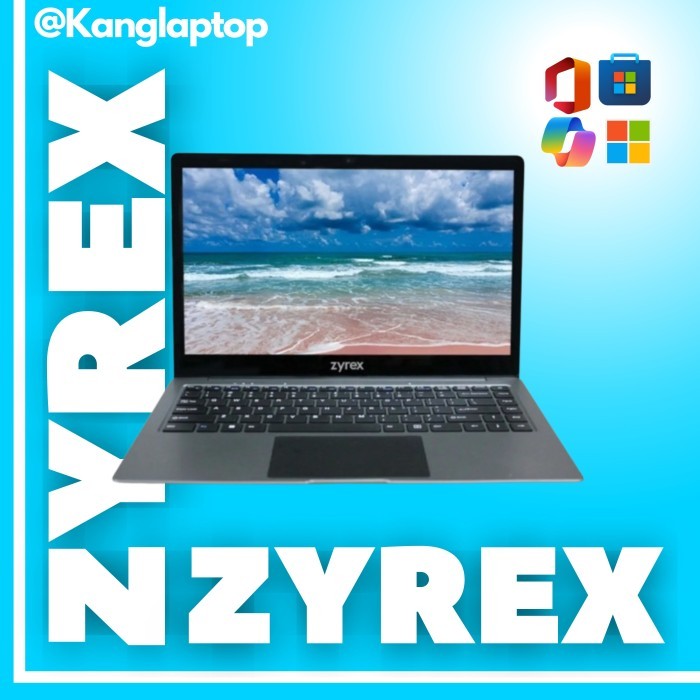 Laptop Murah Zyrex Sky 232 2021 N3350 4GB 256ssd+64GB W10 14.0FHD BT - Zyrex Bunaken
