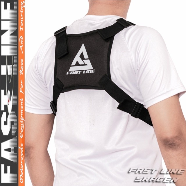 tas dada penahan angin ber kendara chest bag windproof pelindung dada banyak kantong saku tas pengen