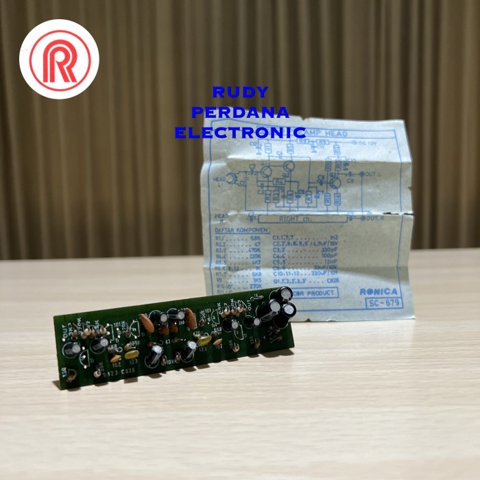O99 PCB MODUL STEREO PRE AMP HEAD AUDIO SOUND SYSTEM RONICA SC-679
