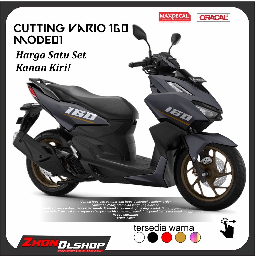Stiker Variasi Model Strip Simpel 160 Stiker Vario 160 Stiker Variasi Vario 160 Cutting Sticker Vari