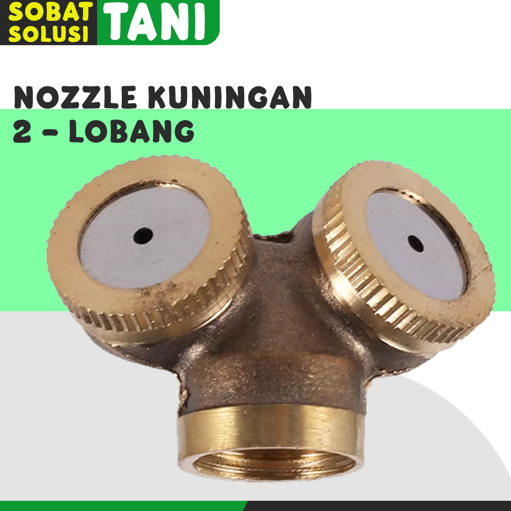 NOZZLE SPUYER SPRAYER ELEKTRIK manual copper 2 kepala