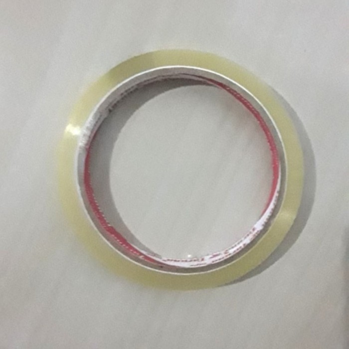 

Lakban Selotip Kecil / Solatip Isolasi Bening 1/2 inch 12mm x 60 Yard