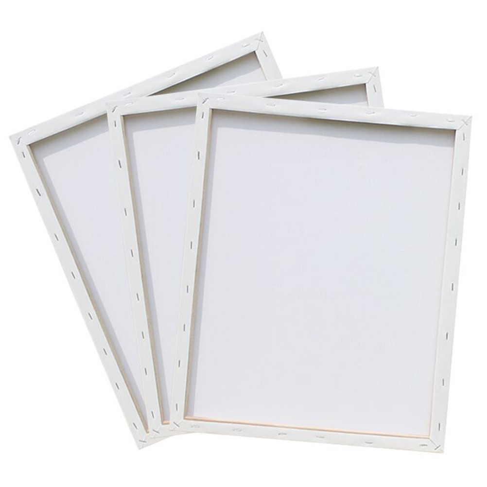 

18 X24cm Large Painting Canvases Wood Artist Stretched Square Blank White Bamboo Oil