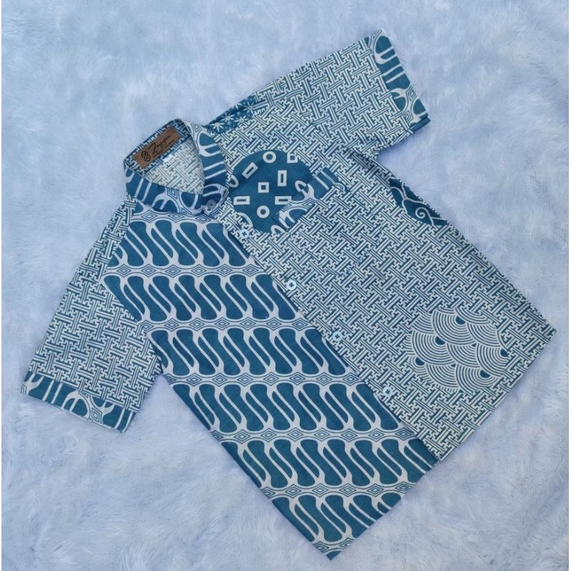 Batik Anak Laki Laki Hem Kemeja Koko Kemko Kombinasi Usia 2-11 Tahun