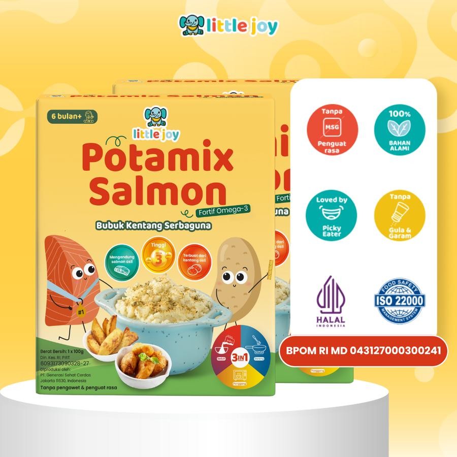 

Little Joy Potamix Bubuk Kentang Serbaguna 3in1 Makanan Enak & Sehat untuk Anak