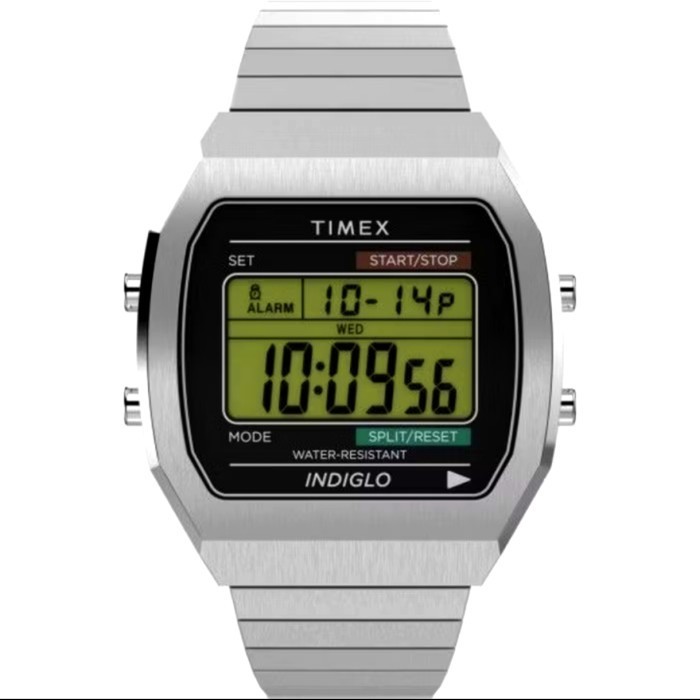 Jam Tangan Pria Digital Timex T80 Stainless Case Unisex Wanita