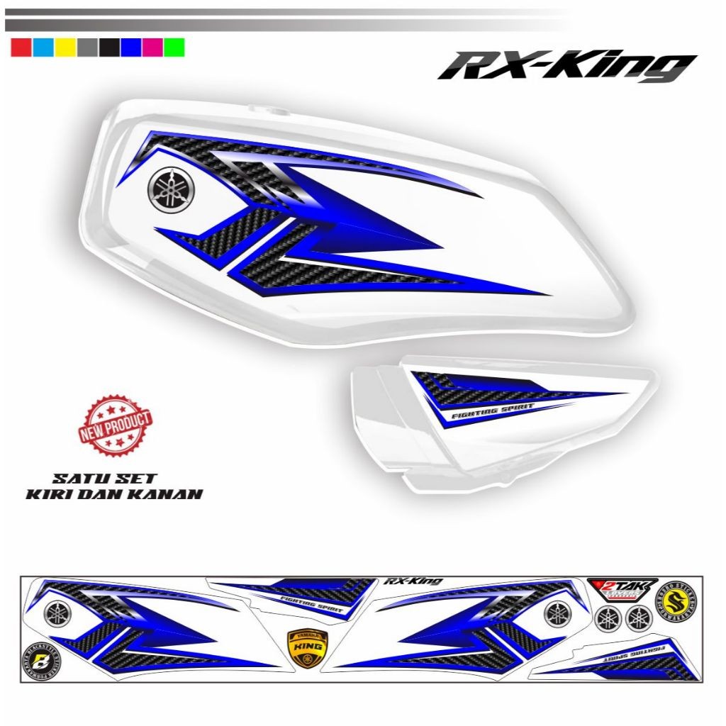 STIKER CUSTOM VARIASI MOTOR YAMAHA RX KING STRIPING KEREN RX KING VARIASI SIMPLE