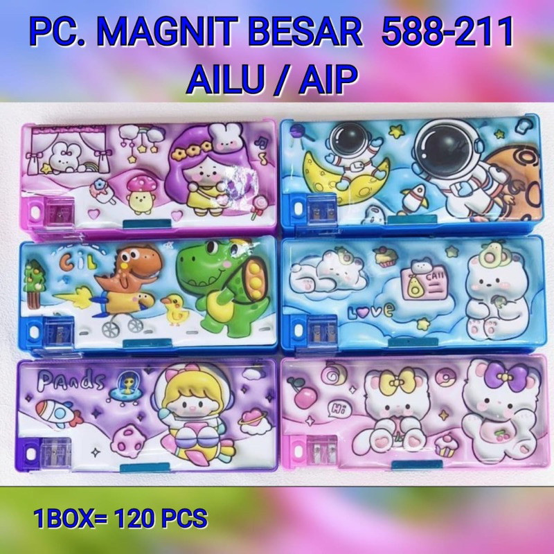 

Tepak Lepak Anak Tempat Pensil Alat Sekolah Penyimpanan Pencil Case Perlengkapan Sekolah Magnet Pen