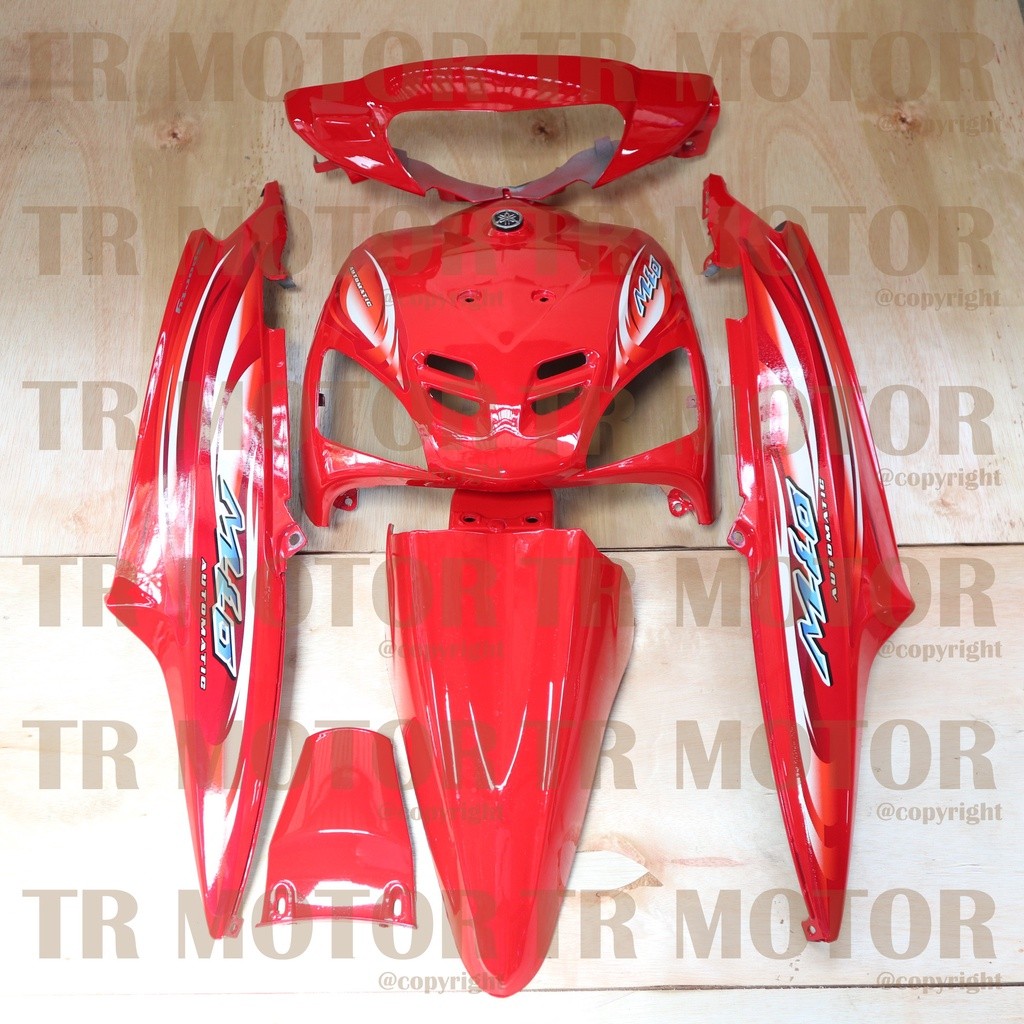 COD - Body Mio Sporty Full Set 2007 Merah Body Halus Mio Sporty Mio Lama - Bahan ABS