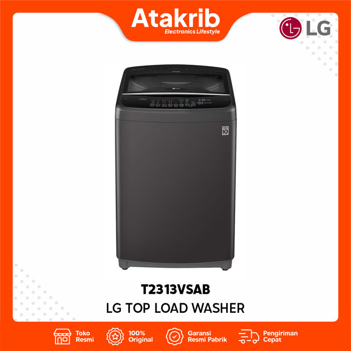 LG TOP LOAD WASHER T2313VSAB Mesin Cuci Smart Inverter 13kg