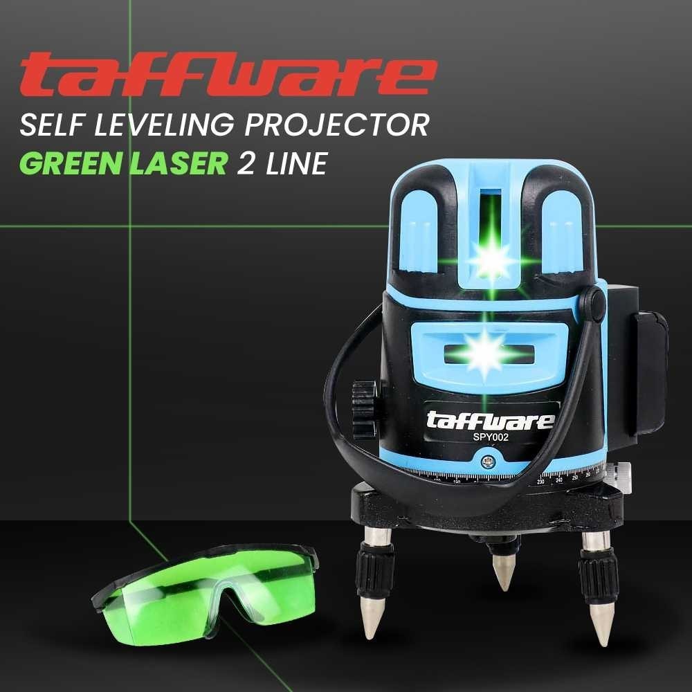 Laser Level Self Leveling Projector Green Laser 2 Line - Taffware SPY002 / Green Laser Level / Laser