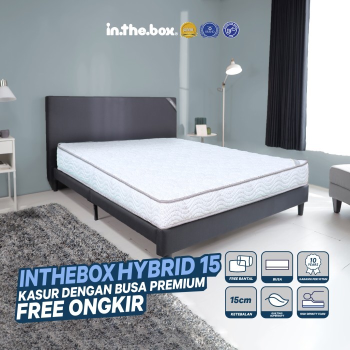 Kasur Busa IN THE BOX HYBRID 15 - FREE Bantal - 200x200
