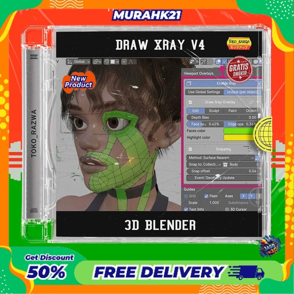 3D Blender - Draw Xray v4 (With Snapping option) - 170125 NEW BLENDER ADDONS